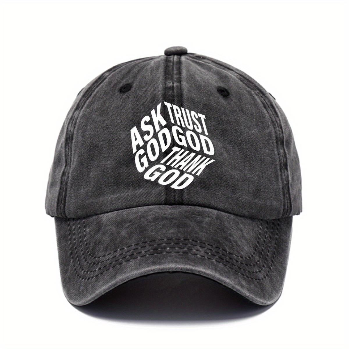 

Hip hop unisex baseball cap with letter print washed out vintage dad hat solid color adjustable casual sports cap Adjustable чорний