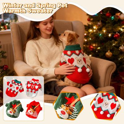 Winter Hundekleidung Gestreifter Faux Nerz Warmer Pullover Katzenkleidung Kleine und Mittelgroße Hunde Haustierkleidung