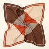 Women's Korean Style Retro Printed Imitation Silk Scarf for Professional and Casual Use