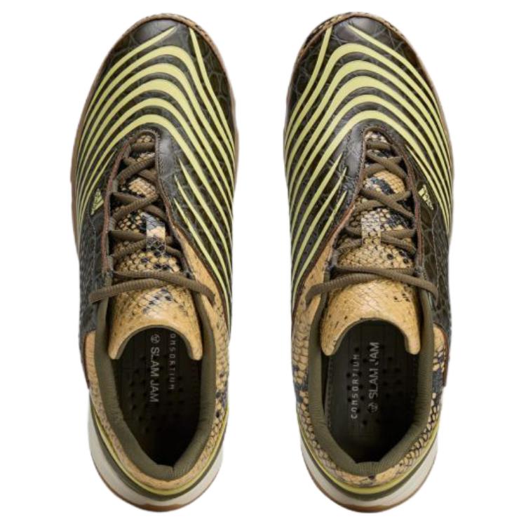 Slam Jam x adidas F50.7 Sala C5 Pudergelb Krokodil Unisex Sneaker Braun Fade-Ozean Dunkel-Cargo JR2201