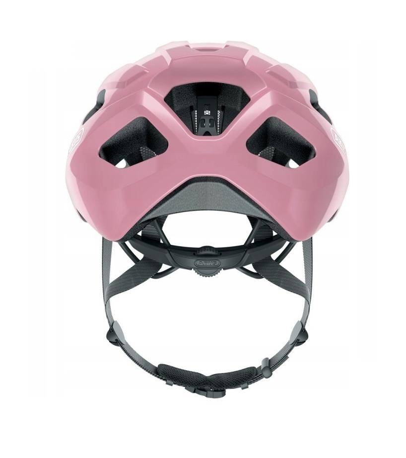 Kask Rowerowy Z Daszkiem Abus Macator Shiny Rose Regulowany