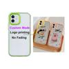 2023 3 In 1 Clear Bumper Shockproof Case Logo Print Mobile Cover Custom Phone Case for Iphone 14 Pro Max