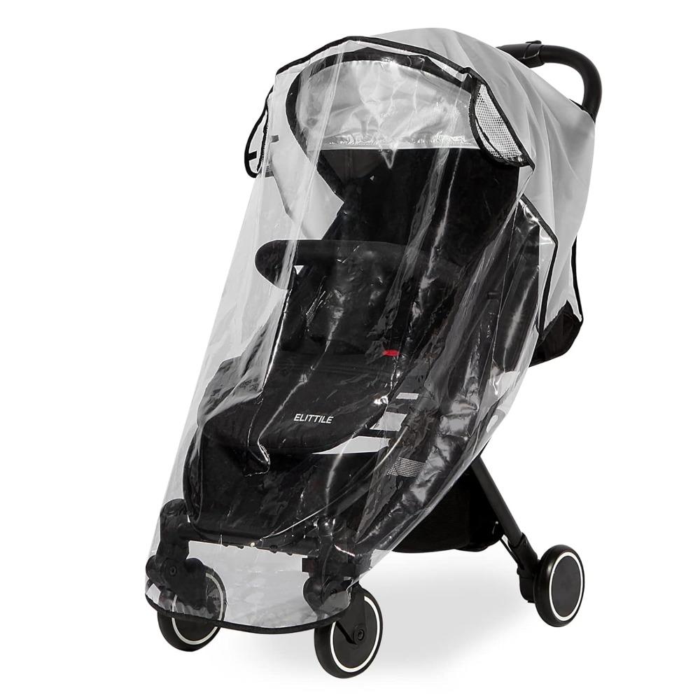 

Clear Stroller Rain Cover, Universal Travel Weather Shield Breathable Baby Stroller Rain Cover for Windproof, Waterproof, Protect from Sun Dust Snow Pack of 1
