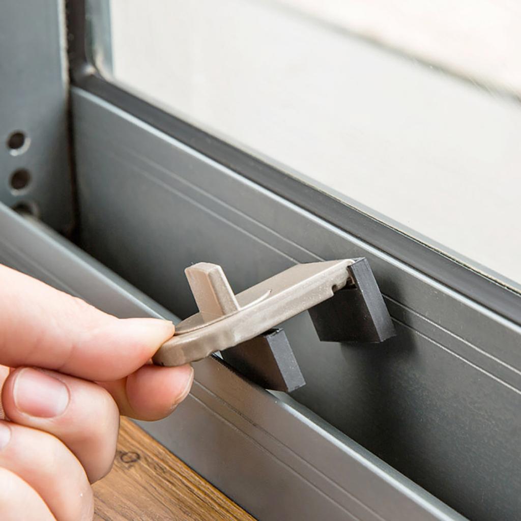 No Drilling and Effortless Door Lock Baby Safe Safety Sliding Door Window Lock Suitable for Sliding Windows