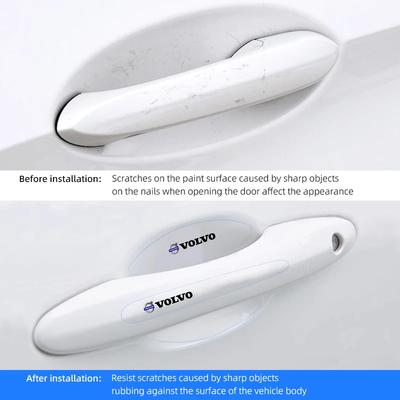 8Pcs Car Door Bowl Handle Protective Sticker Anti-collision Strip For XC90 V90 V60 XC60 V40 S80 S60 S90 C40 XC40 V70 XC70