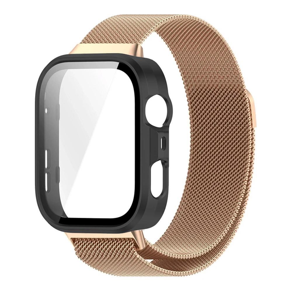 PC-Gehäuse + Metall-Mailänder Armband für Huawei Watch Fit 3/4/4 Pro Displayschutz-Stoßfänger Bequemes Armband für Huawei Watch Fit 4 Pro