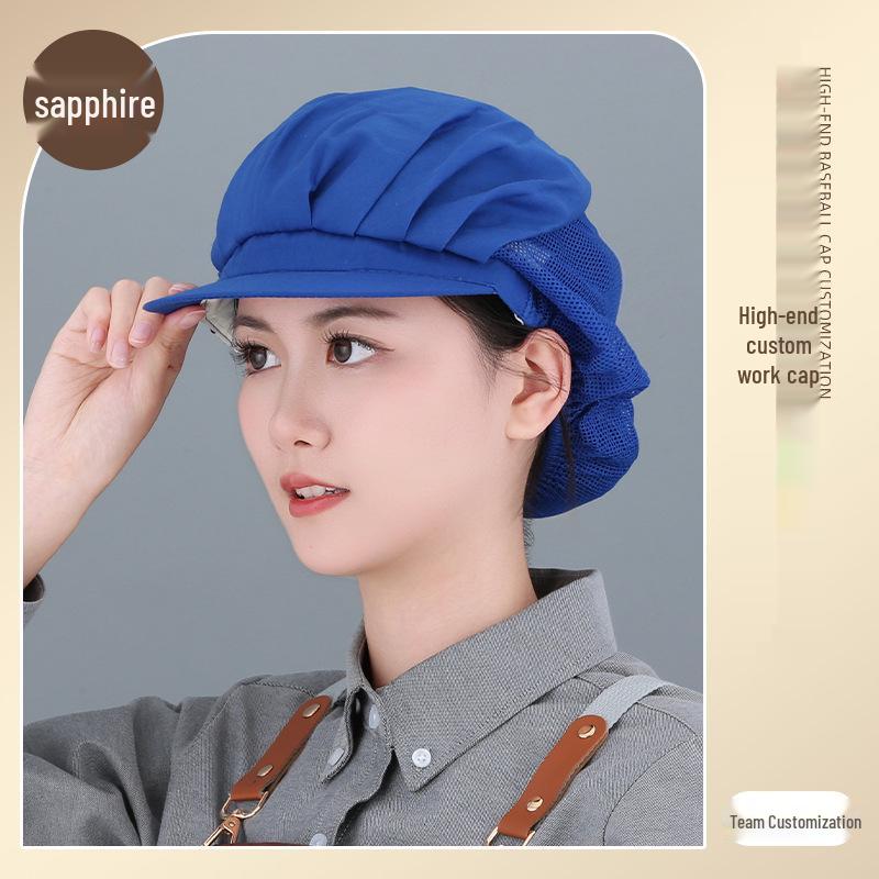Women's Breathable Dustproof Kitchen Chef Hat - Sanitary Head Cover for Catering and Workshops