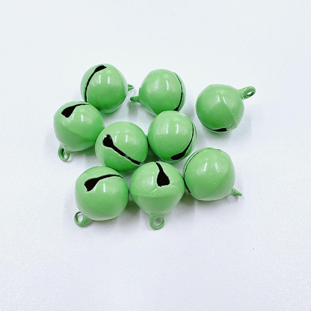 14mm Candy Color Painted Metal Bell Keychain Pendant - DIY Jewelry Accessory