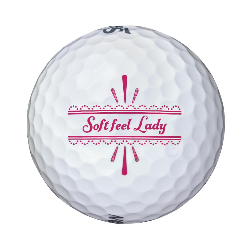 Dunlop SRIXON SOFT FEEL LADY6 Golf 2025 1 Dozen White Balls, Model, (12 Balls),