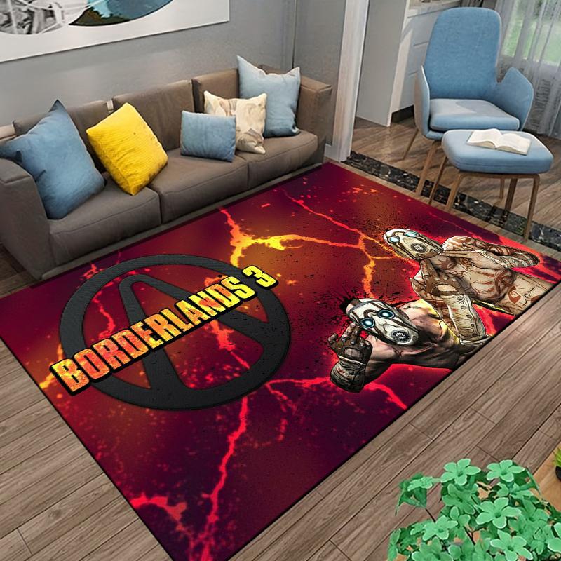 Borderlands-game Pattern Carpet Home Living Room Decoration Rug Bedroom Kitchen Bathroom Play Non-slip Floor Mat Hallway Balcony