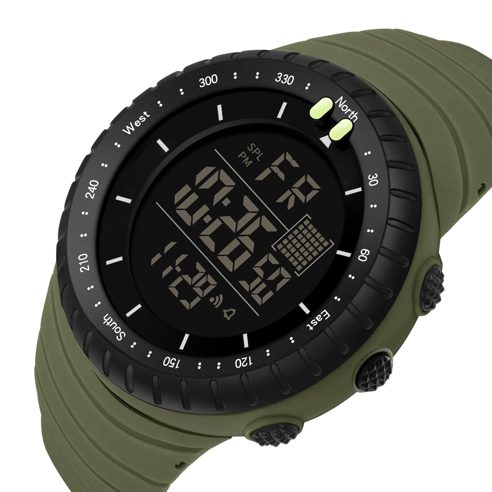 

Electronic Sports Watch Waterproof Night Light Large Screen Quick Release Strap Digital Watch