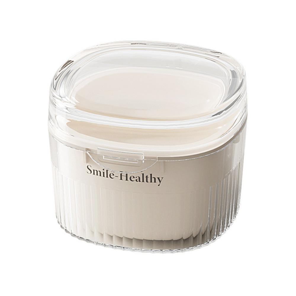 Plastic Orthodontic Retainer No-Leak Retainer Cleaning Case Portable Braces Storage Box  Travel