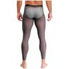 Mens Mesh Leggings See Through Stretchy Pants Elastic Waistband Lightweight Athletic Running Gym Tights