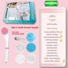 Automatic Waterproof Electric Back Rub Bath Brush Long Handle 5-in-1 Electric Massage Bath Brush
