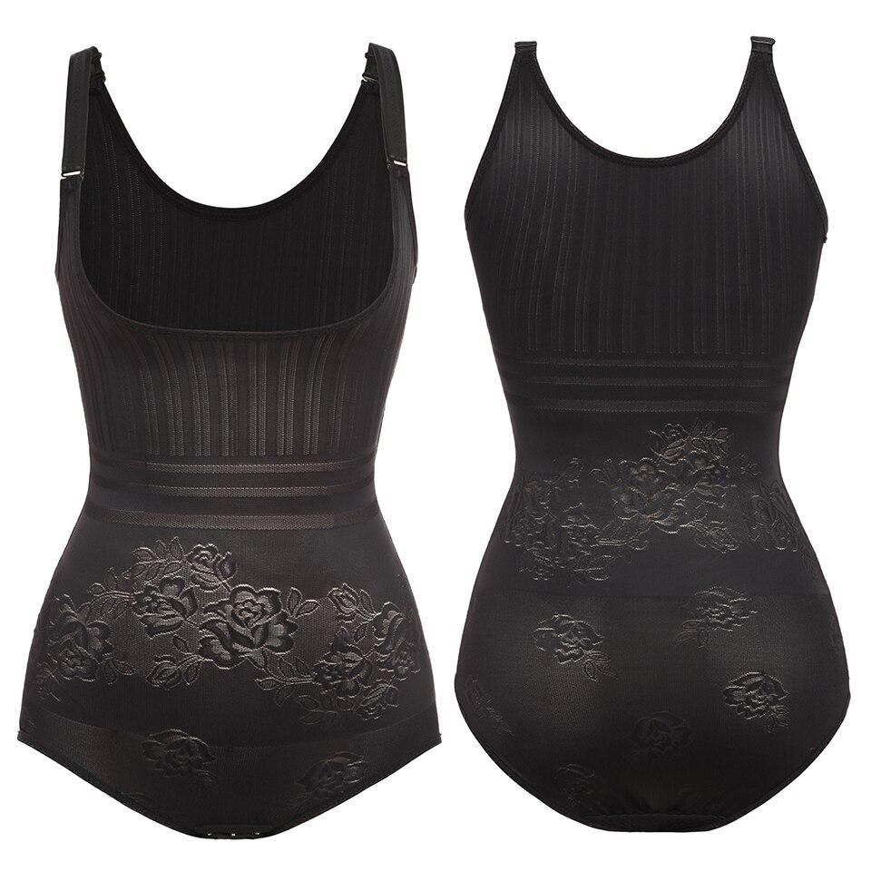 Women Shapewear Bodysuit Tummy Control Bodysuits Waist Trainer Body Shaper Postpartum Recovery Corset Seamless Slimming Underwear