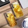The golden red phoenix For Samsung Galaxy S20 FE S21 S22 S23 Plus S24 Ultra 25Ultra S21+ S9+ S22Plus Golden glass phone case