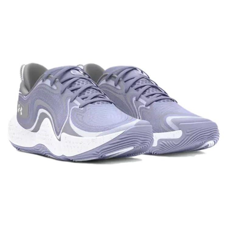 Under Armour Spawn 6 Celeste White Unisex Sneakers Purple Mod-Grey 3027263-500