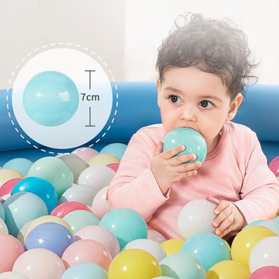 100Pcs/Set 7CM Colorful Pit Ball Thickened PE Crush Proof BPA Phthalate Free Safe Indoor Outdoor Baby Toddler Kids Ocean Ball Pool Toy Kit
