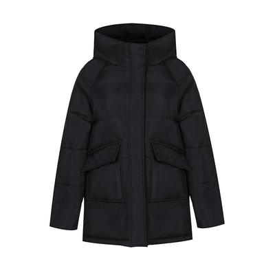 Women Winter Oversize Outwear Cotton Down Coat Solid Hooded Thicken Black Coffee Female Parkas Middle Long Jacket