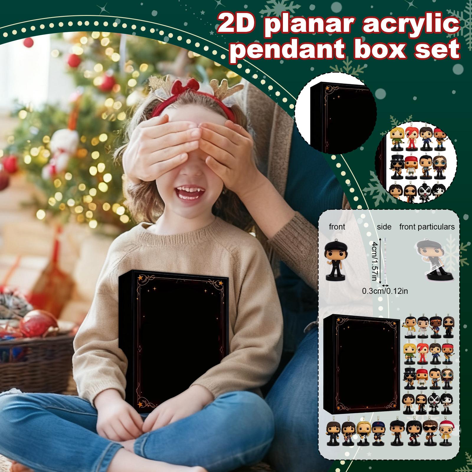 

Christmas Arrival Calendar, Spend A Happy Christmas Countdown Together, 24 Acrylic One Size