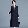 2026 Spring Plus Size Korean Style Elegant Knee-Length Women's Slim Fit Dress