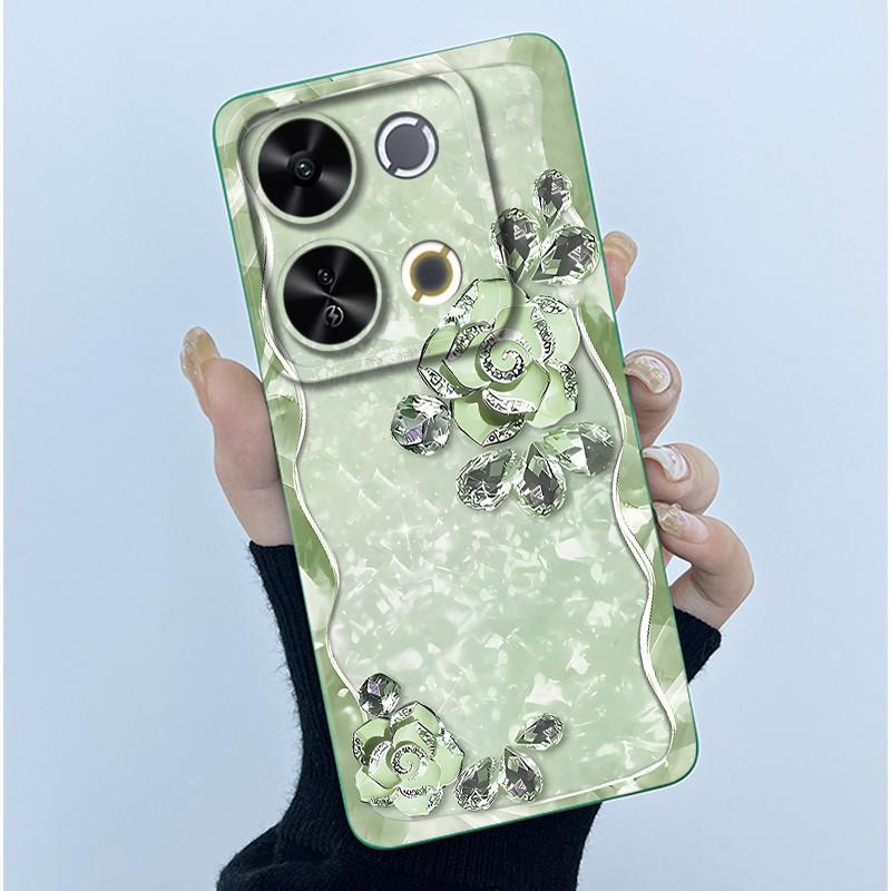 For Itel P65 P671L Etui Fashion Simplicity Oil Painting Floral Protective Phone Case For ItelP65 P 65 Coque Soft Silicone Covers