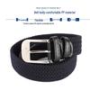 Unisex Woven Elastic Jeans Belt with Pin Buckle