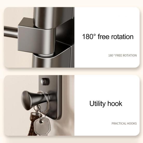 Wandhalterung für Motorradhelme, 180 Grad drehbar, robuster Displayhalter für Motorrad-, Fahrrad- und Sporthelme, Aufbewahrungsständer