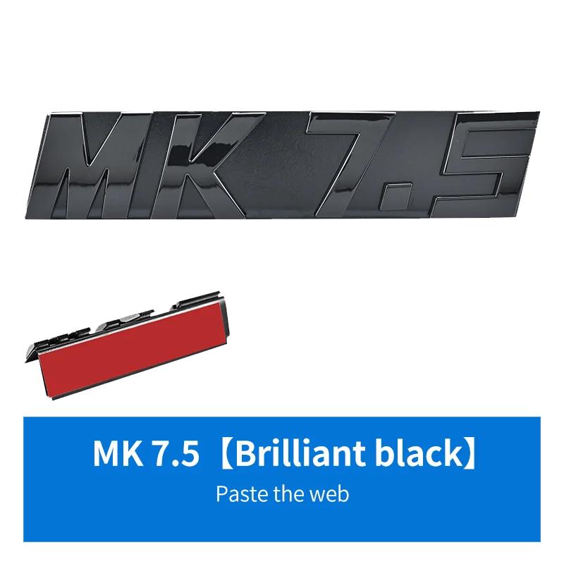 Glossy Black 3D ABS Letters MK5 MK6 MK7 MK7.5 Emblem for VW volkswagen GOLF Car Grille Bracket Badge Sticker