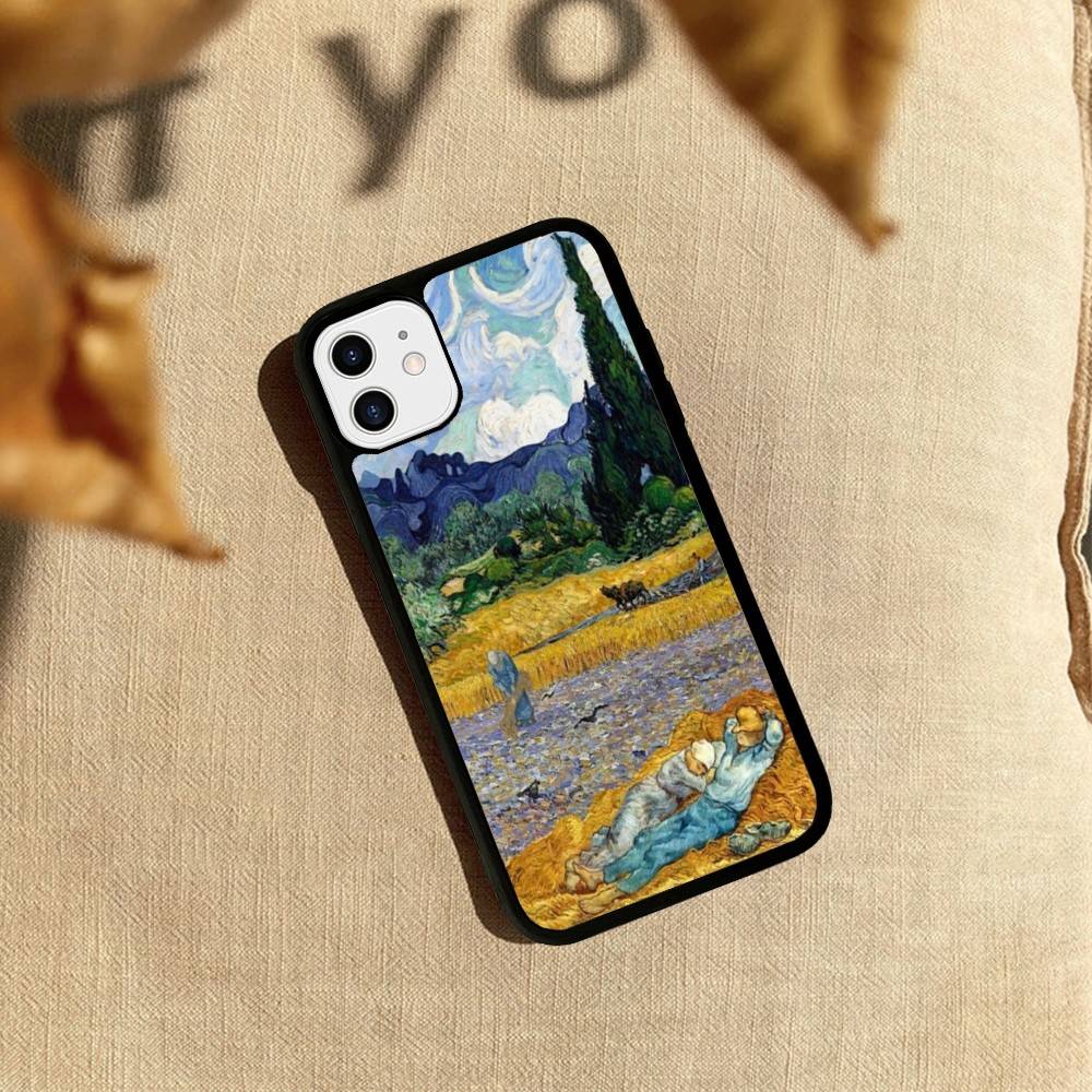 Art Vincent Van Gogh Phone Case For iPhone 17 16 15 14 13 Plus 12 11 Pro Max PC+TPU Cases Back Cover