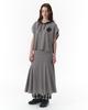 Pahisum Striped Mermaid Skirt_Charcoal