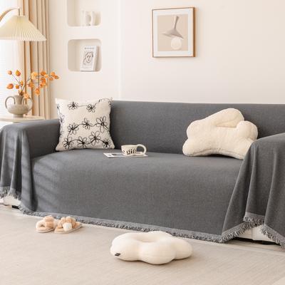 Chenille Sofa Towel Thickened Non-slip Couch Towel Solid Color Universal Living Room for All Seasons Couch Cover Cloth Blanket