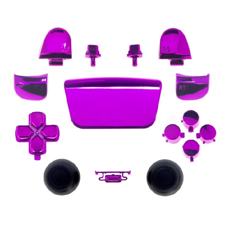 

1 Set ABXY Full Buttons Kit Thumbstick Joystick Replacement for P5 BDM-020 Controller Repair Spare Accessory фиолетовый