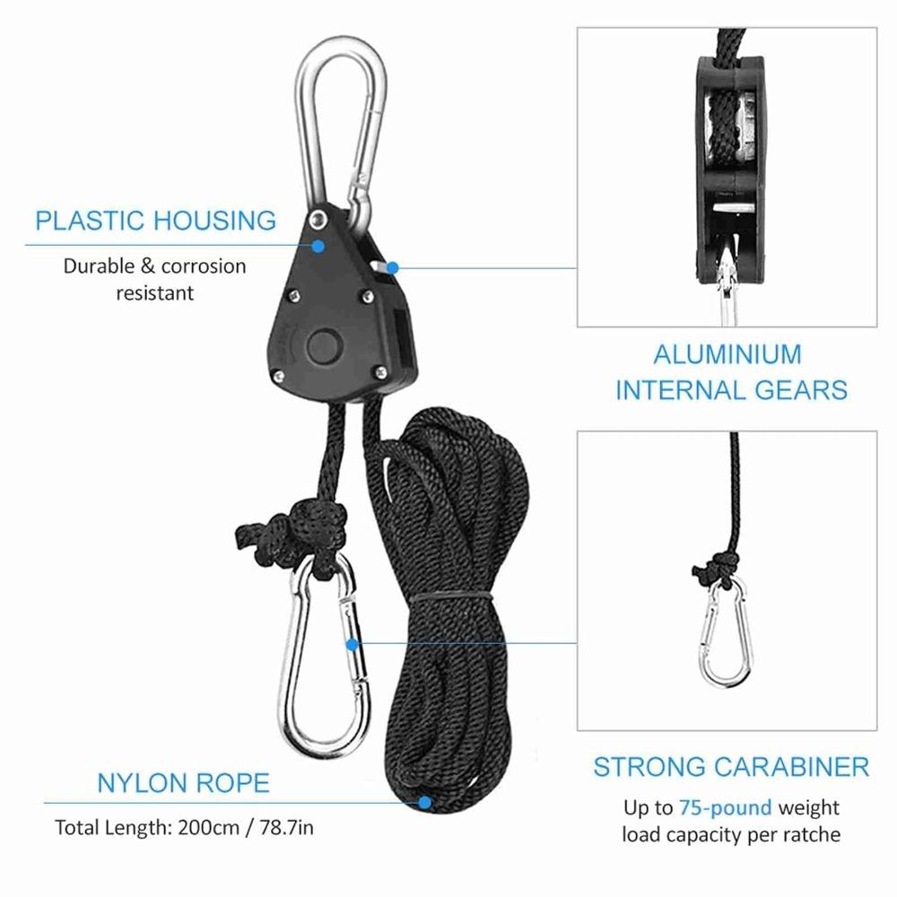 10 Pcs Nylon with Aluminum Handles Adjustable Rope Hangers Flexible Cord Hooks Hanging Equipment