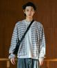 Eastserviceshop Ess Striped Crop Cardigan - Gray