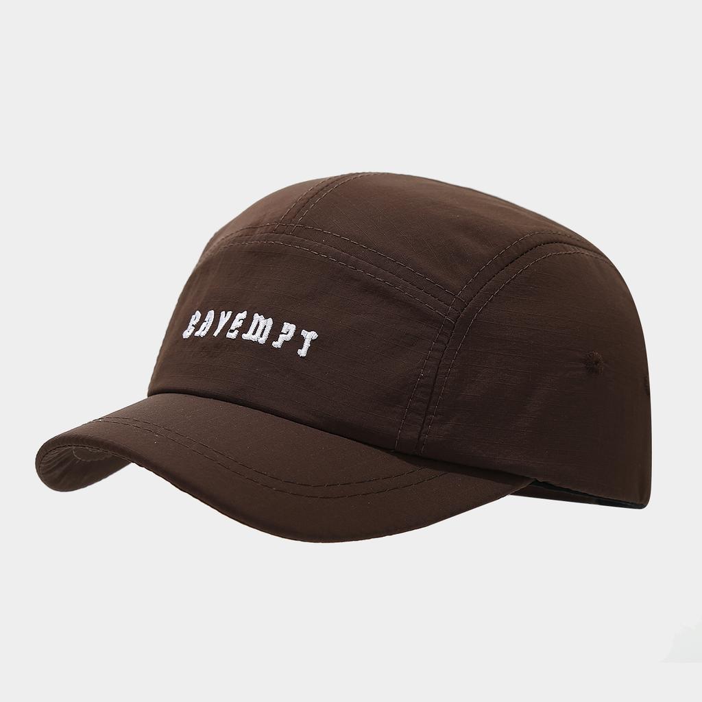Minimalist Niche Short-brimmed Baseball Cap, Light Mesh Quick-drying Hat, Male and Female Couples Retro Casual Five-piece Hat