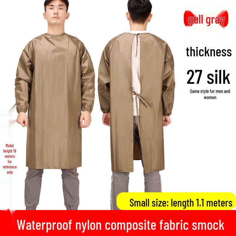 Waterproof Reverse-Wear Sleeved Cleaning Apron