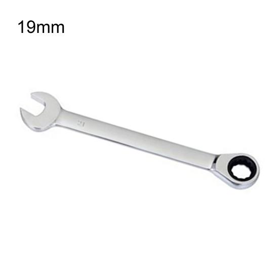 8mm-19mm Reversible Ratchet Wrench Durable Ratcheting Spanner Nut Hand Tool