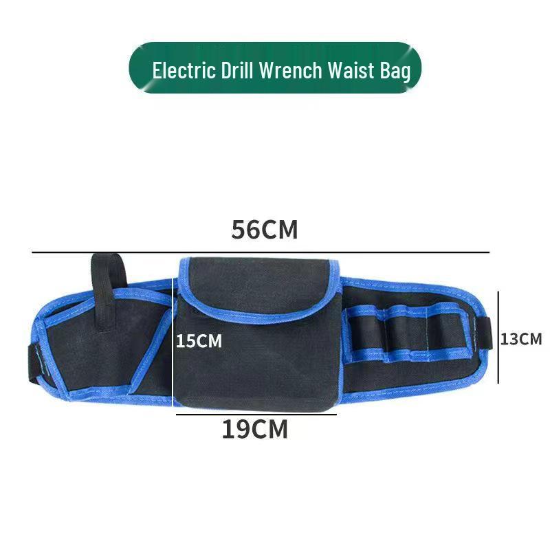 Heavy-Duty Canvas Tool Bag for Construction, Carpentry, and Electrical Work