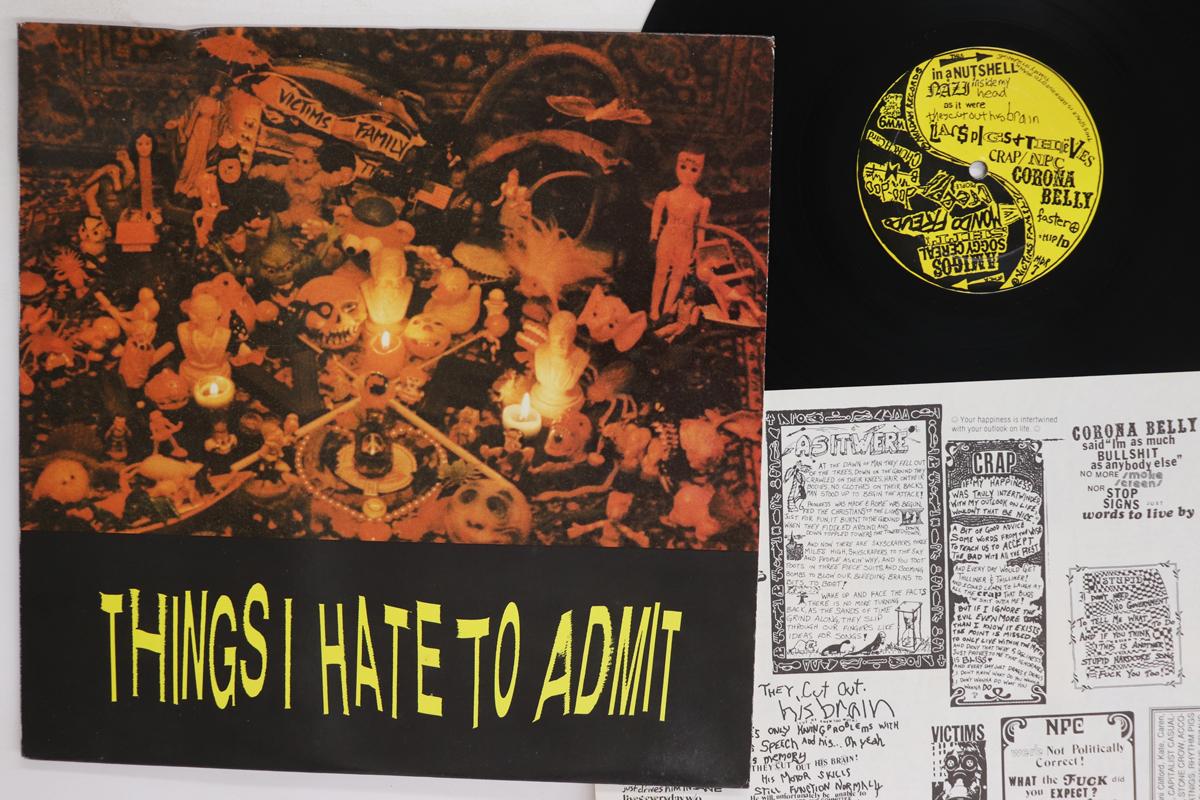 

LP Record VICTIMS FAMILY Things I Hate To Admit MDR7 MORDAM 1988 US Rock Used