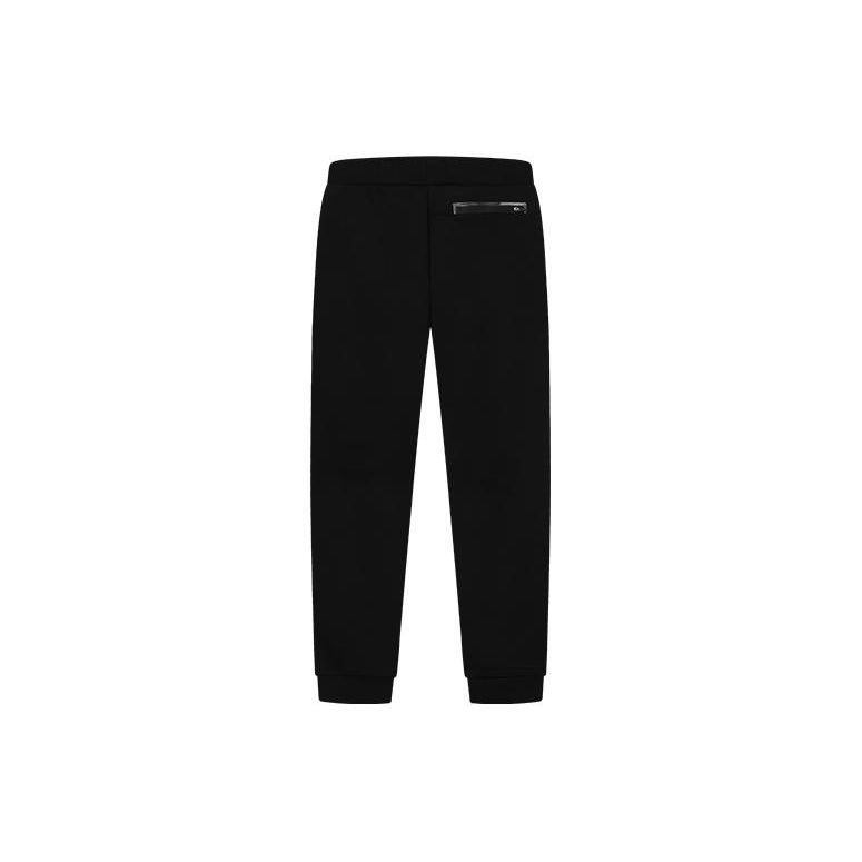 Fila FW22 Logo Print Straight Leg Cuffed Casual Sports Pants Men Bottoms Black F51M247606F-BK