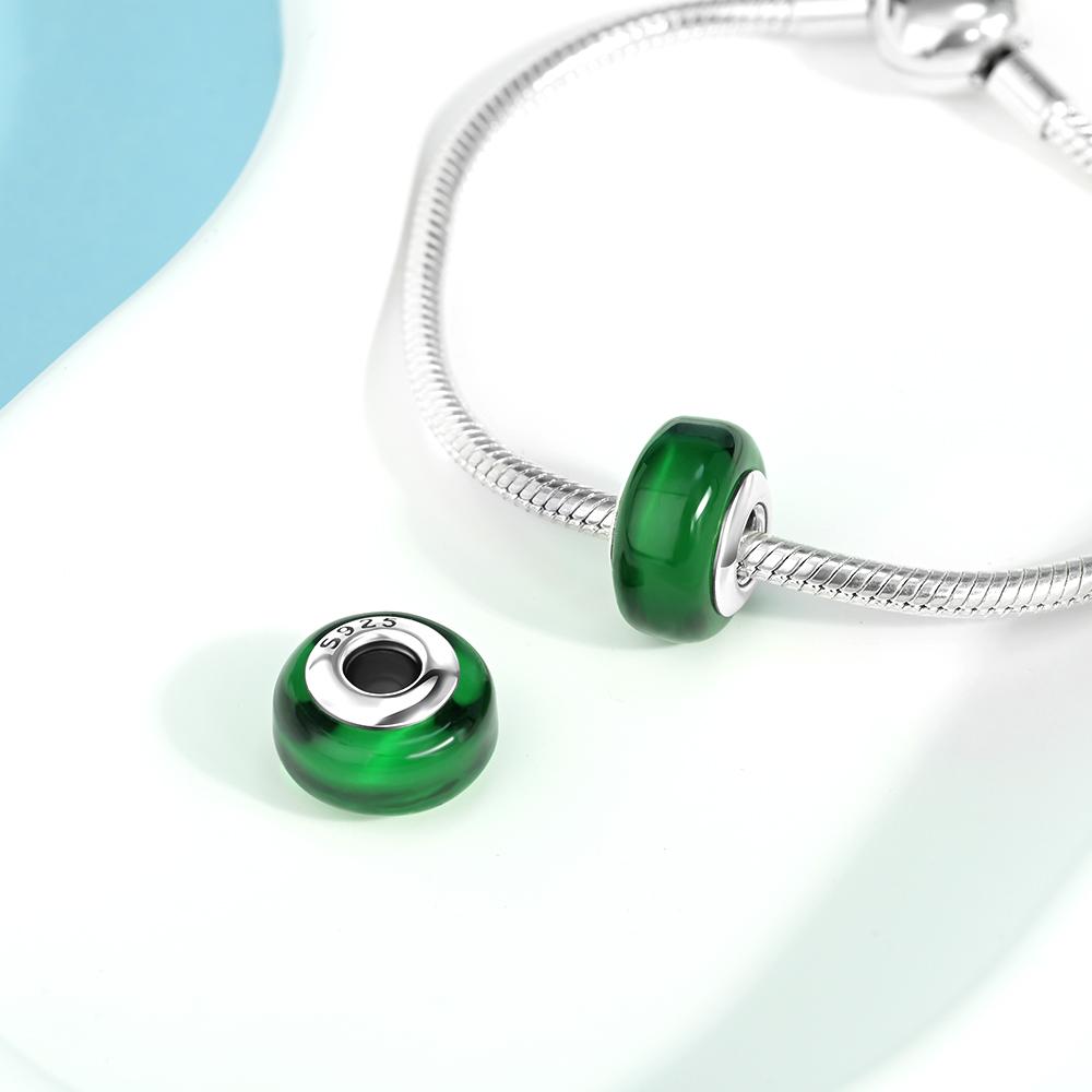 New Designer Charms Copper Colorful Murano Glass Beads Suitable For Genuine Fashion Bracelet Necklace Diy Jewelry