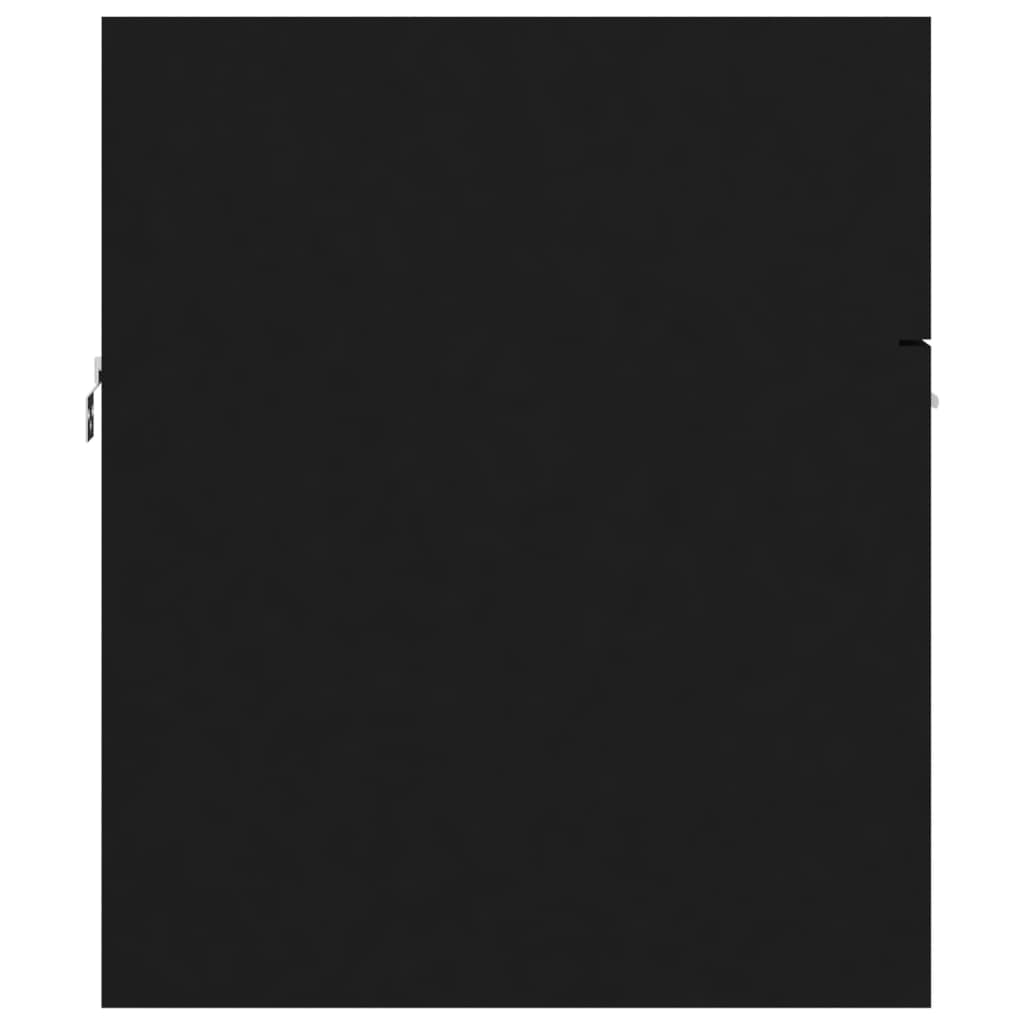 Badezimmermöbel Waschbeckenunterschrank Schwarz, 80 X 38.5 X 46 Cm