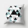 45x45cm Modern Geometric Cushion Cover Art Blue Marble Print Pillowcase Car Sofa Office Waist Throw  Home Decor