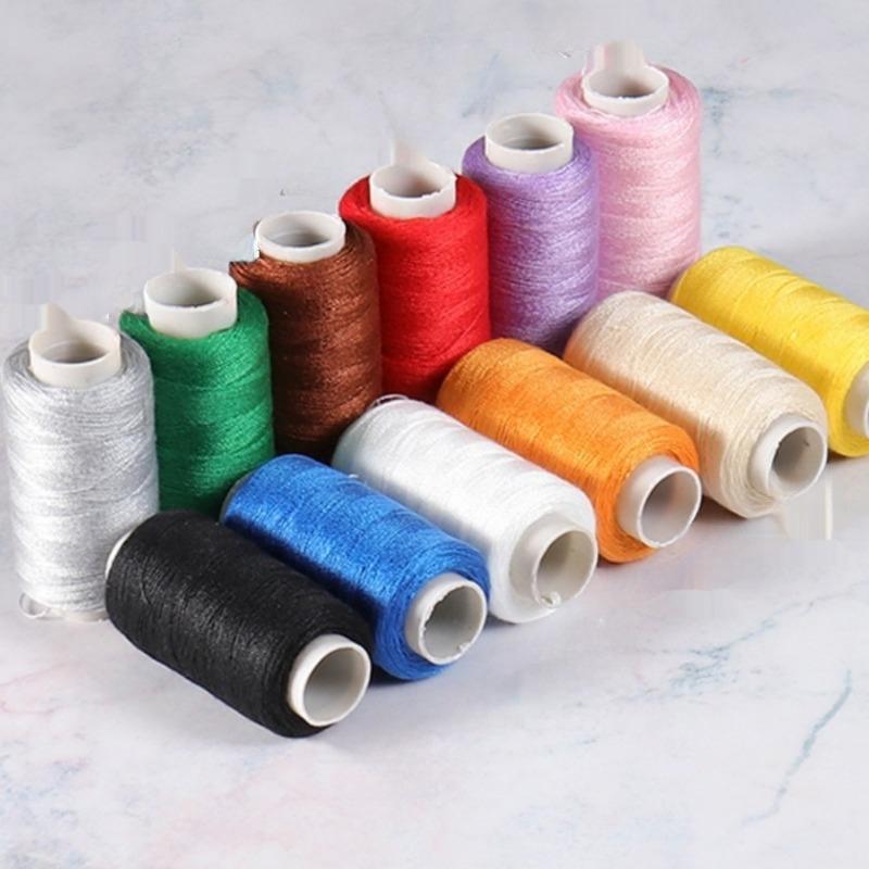 1BOX sewing thread 12-color sewing thread hand sewing kit handmade DIY combination set boxed color coil