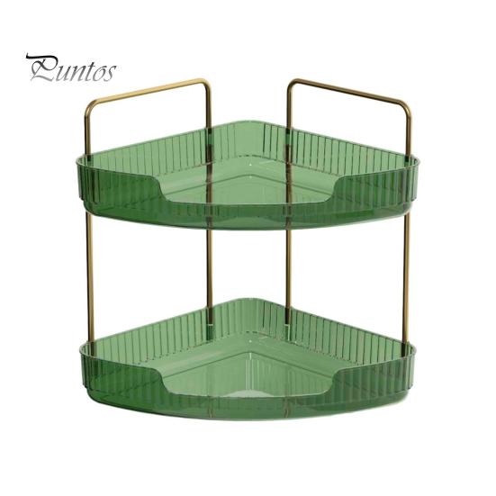 Corner Bathroom Counter Organizer Storage Rack Easy Assembly Large Capacity 3 Tier Bathroom Perfume Organizer Countertop Makeup Holder