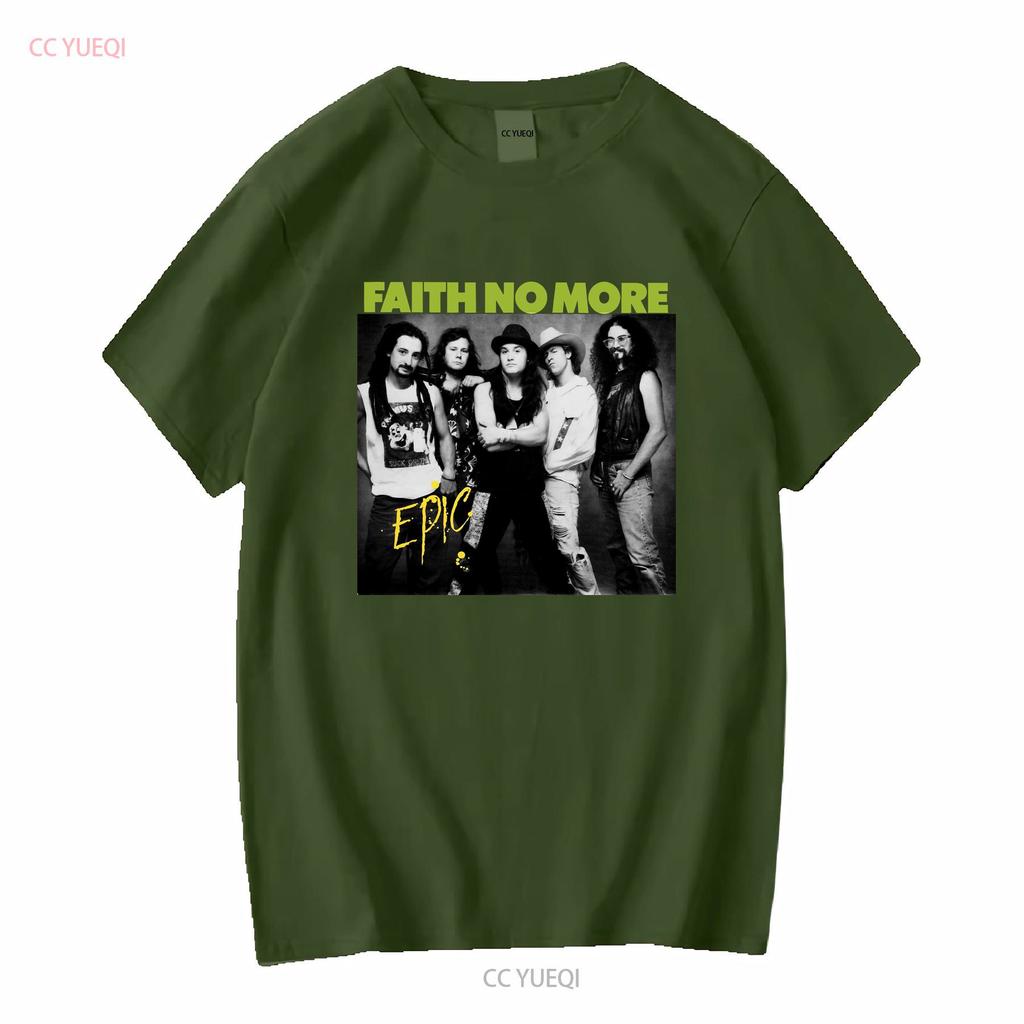 Vintage Faith No More band Poster Unisex T shirt vintage Washed Casual Top For Everyday Wear streetwear Stretched Breathable