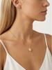 Heart Rose Necklace Tarnish Free for women,18K Gold PVD Plated Waterproof Full Zircon Pave Heart Pendant Elegant Jewelry