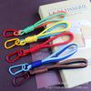 Dual-Color Outdoor Woven Keychain Lanyard and Phone Charm Wrist Strap