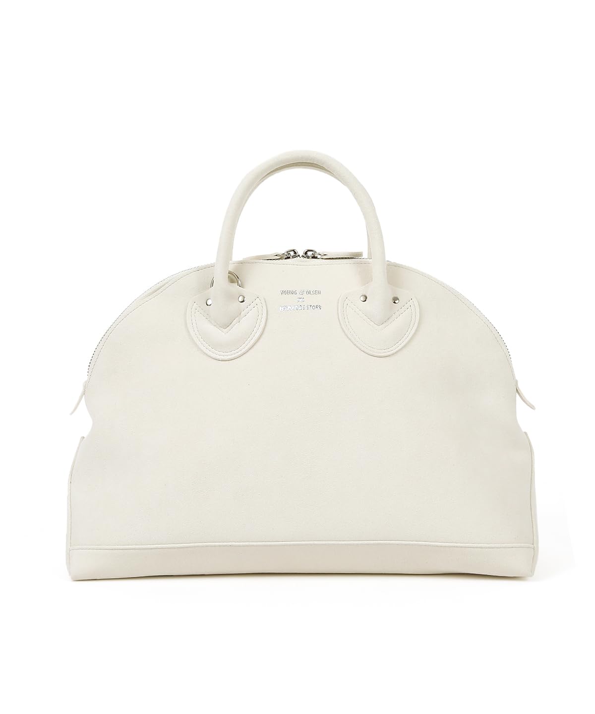 

Handbag ULTRASUEDE ZIP BOAT BAG M TAPIOCA WHITE [Young & Olsen] Women s